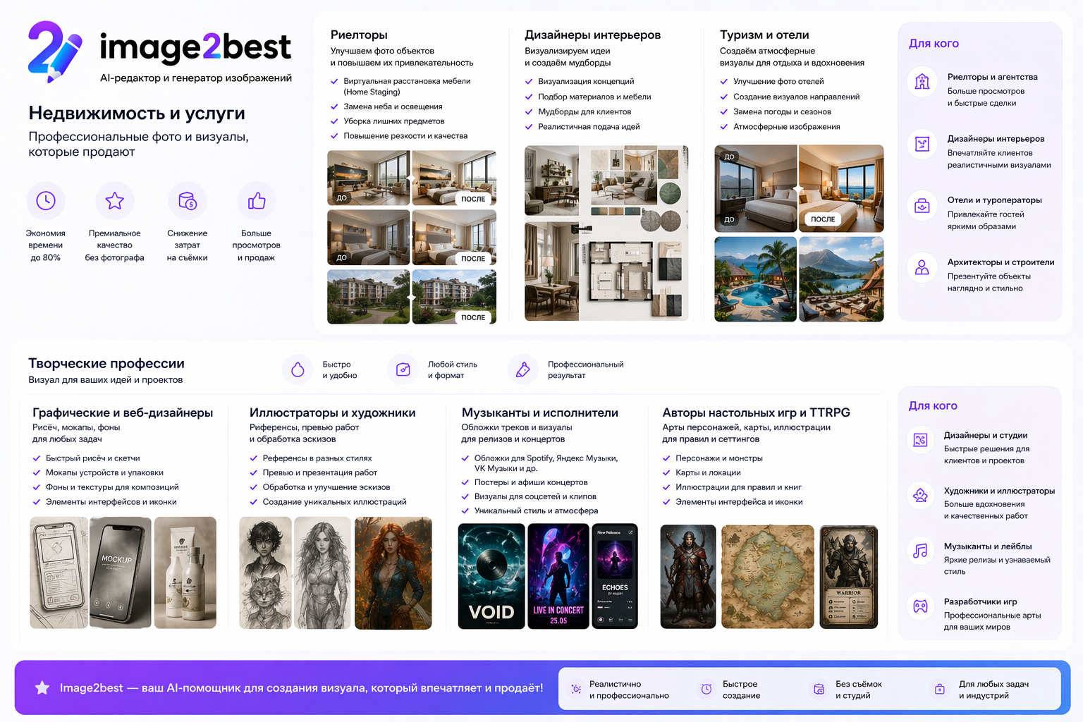 Недвижимость, интерьеры, туризм и креативные проекты